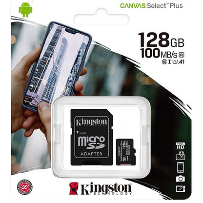 Kingston Tarjeta de memoria microSD 128GB